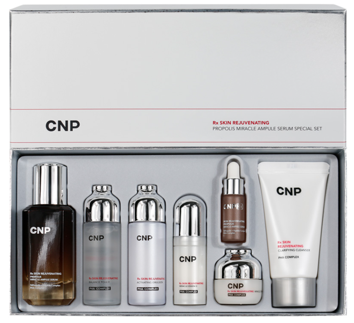 CNP RX Skin Rejuvenating Propolis Miracle Ampoule Set(7 Items)