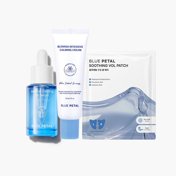 Cheek focus set [Soothing Vol patch, Calming oil serum, Calming cream]