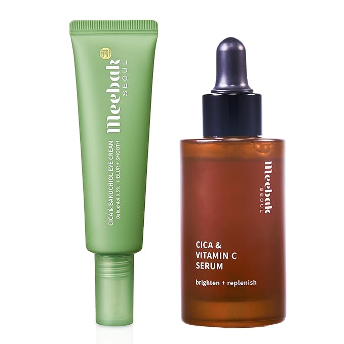 Cica & Vitamin C Serum and Cica & Bakuchiol Eye Cream – Bundle Duo